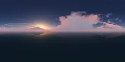 Puffy Clouds Pink Sunset