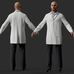 Doctor Male Character Medical