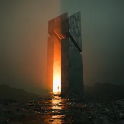 Ethereal Monolith Sci-Fi