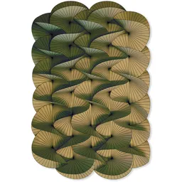 Serpentine Green Yellow Carpet