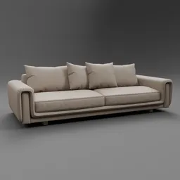 Roche Bobois UNDERLINE 4-seat sofa