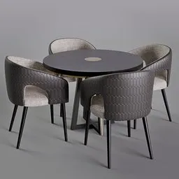 Modern luxurious dining set