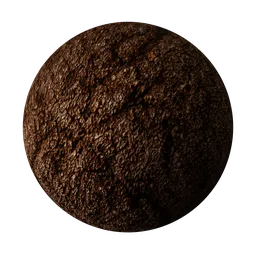 High-resolution PBR dry soil texture for 3D modeling and rendering in Blender and other software.