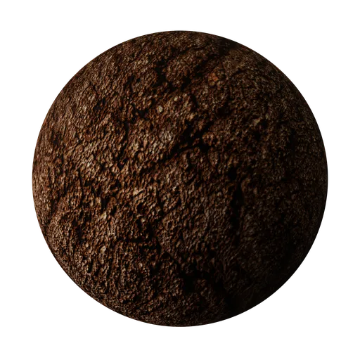 High-resolution PBR dry soil texture for 3D modeling and rendering in Blender and other software.