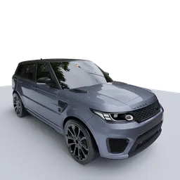 Highly detailed Blender 3D model of a luxury SUV, showcasing realistic textures and materials, perfect for rendering projects.