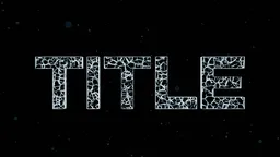 Procedural Cracked Glass Text