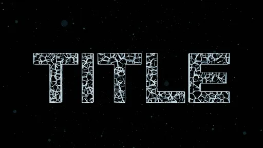 Procedural Cracked Glass Text
