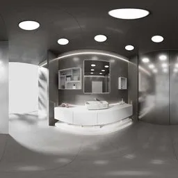 Modern Bathroom Vanity HDRI – 8K
