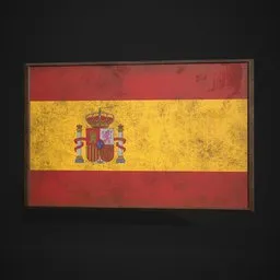 Spain Flag Picture Frame