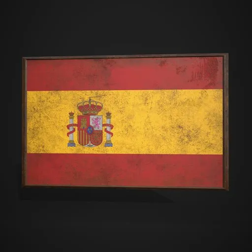 Spain Flag Picture Frame