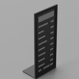 Menu Standing