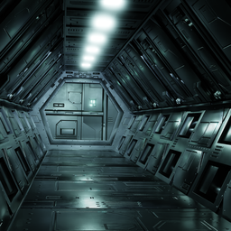 Sci-Fi airlock corridor | FREE Sci-fi Buildings models | BlenderKit