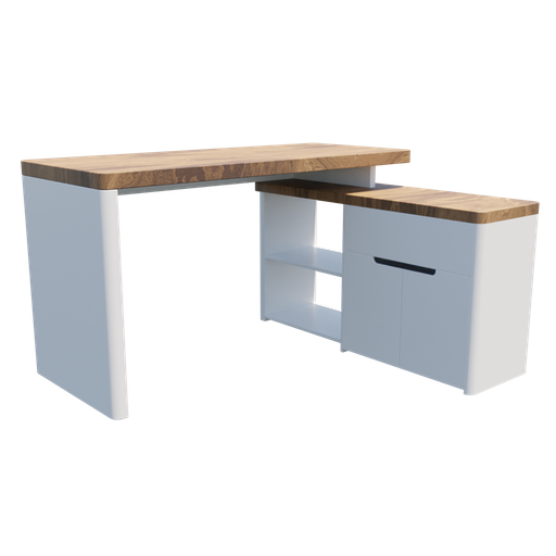 Belfield LShape Desk FREE Desks models BlenderKit