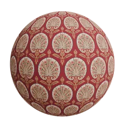 Mughal textile motifs wallpaper