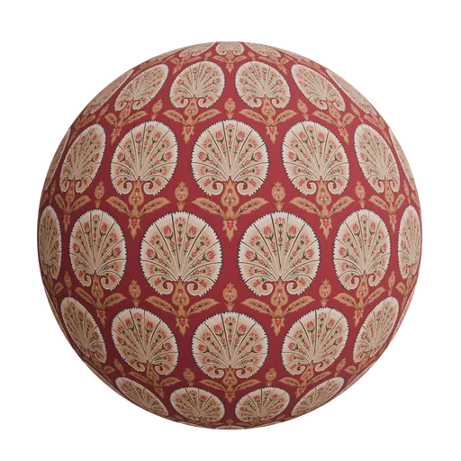 Mughal textile motifs wallpaper