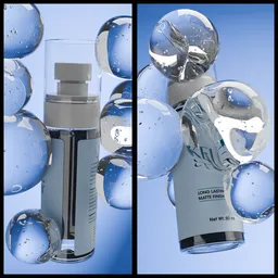 Bubble morphing on product shot