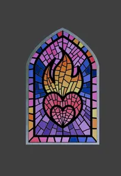 Church glass window style 6