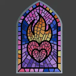 Church glass window style 6