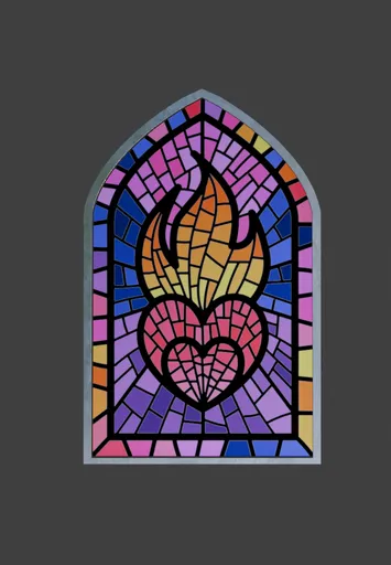 Church glass window style 6