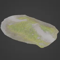 Realistic 3D scanned mountain bike jump ramp for Blender, ideal for virtual environments.