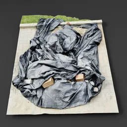 Pile of black plastic