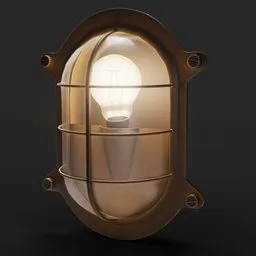 Industrial Bulkhead Wall Light