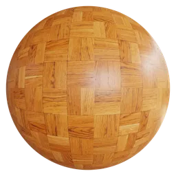 Dice pattern wooden floor