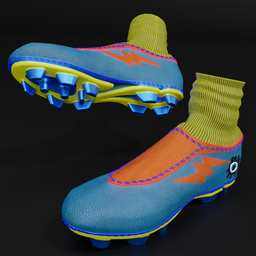 Science fiction comic soccer shoes