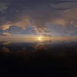 Dramatic Cloudy Sunset Sky