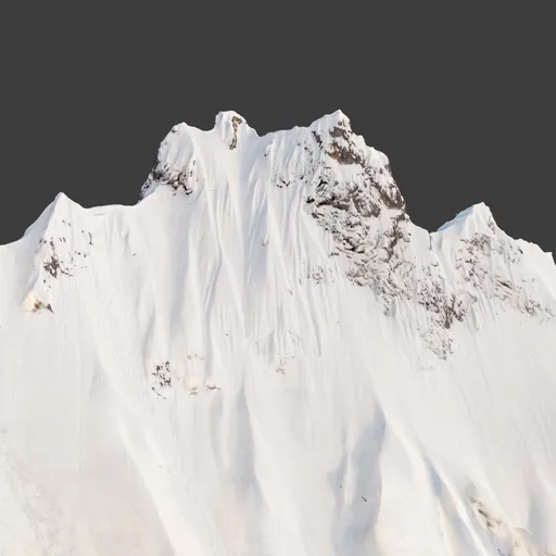 Rock Snow Peak Mountain Photoscan