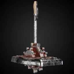 Mechanical Lever Game-Ready + 4K Textures | BlenderKit Series