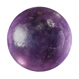 High-quality PBR pink glass texture for 3D rendering, perfect for Blender users seeking realistic crystal shaders.