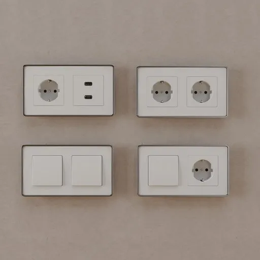 Set switch & socket Simon 82