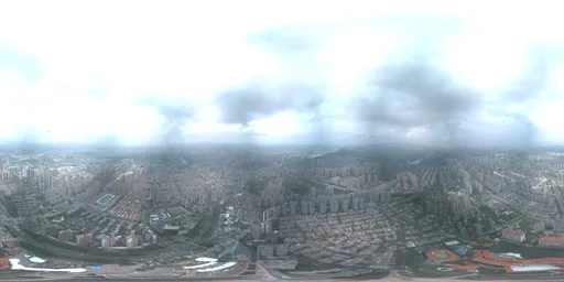 Highsky green forest clouds