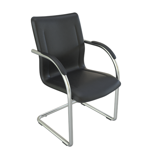 Black leather chair