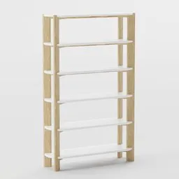 Ash wood bookshelf