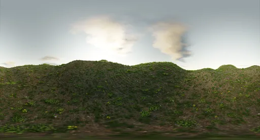 Sunny Green Hill Landscape