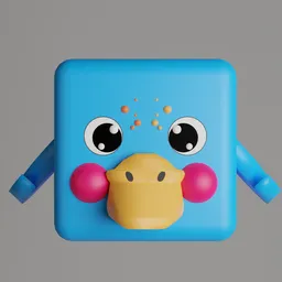 Blue Cube Duck