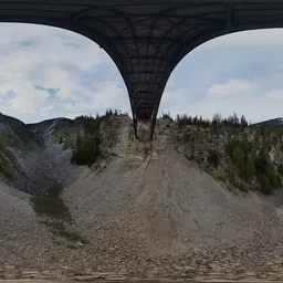 Aerial Under the Bridge