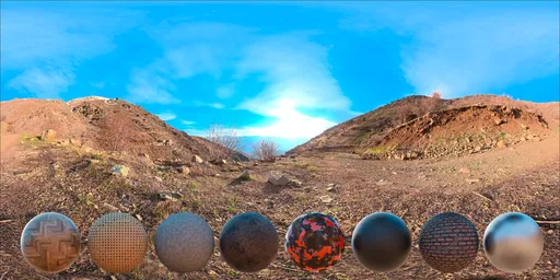 Mountain Road Horizon Cinematic HDRI