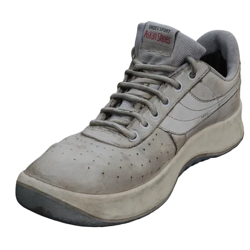 Highly detailed sneaker 3D model, perfect for Blender rendering and animation, featuring realistic textures and accurate design.