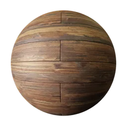 2K PBR texture for wooden floorboards suitable for Blender 3D, with detailed wood grain, seamless tiling, and realistic displacement.
