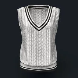 White Knitted Vest