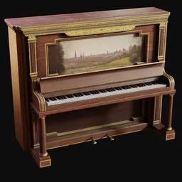 Late 1800s Upright Piano