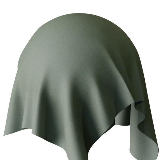 High-resolution PBR green fabric texture for 3D rendering in Blender and other software.