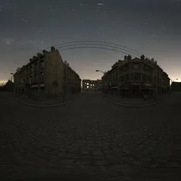 Silent Dawn Over Empty Streets