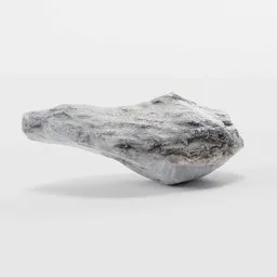 "Photoscanned 3D model of a beach rock in Blender 3D with realistic 2K PBR textures. Perfect for landscape scenes inspired by Vija Celmins' art style. Trending on popular platforms like ArtStation and Artforum."