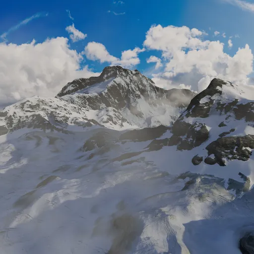 Winter Mountain Landscape