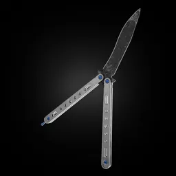 Rigged Balisong Butterfly Knife