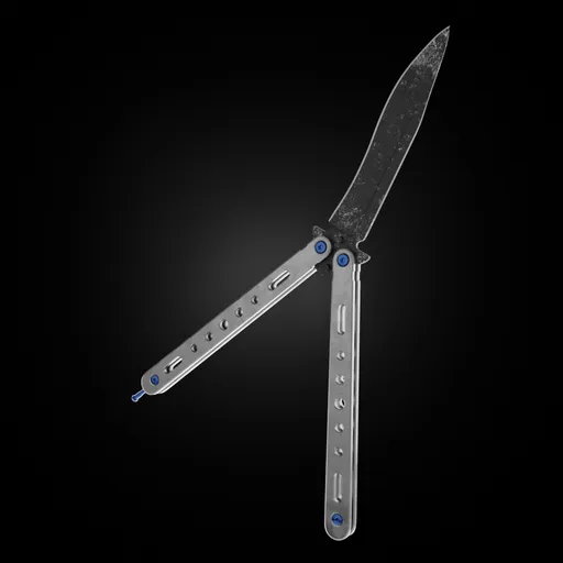 Rigged Balisong Butterfly Knife